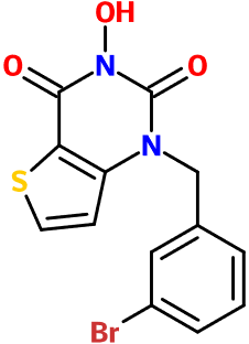 MC080101 1-(Br-Bn)-3-OH-thieno[3,2-d]pyrimidine-2,4(1H,3H)-dione
